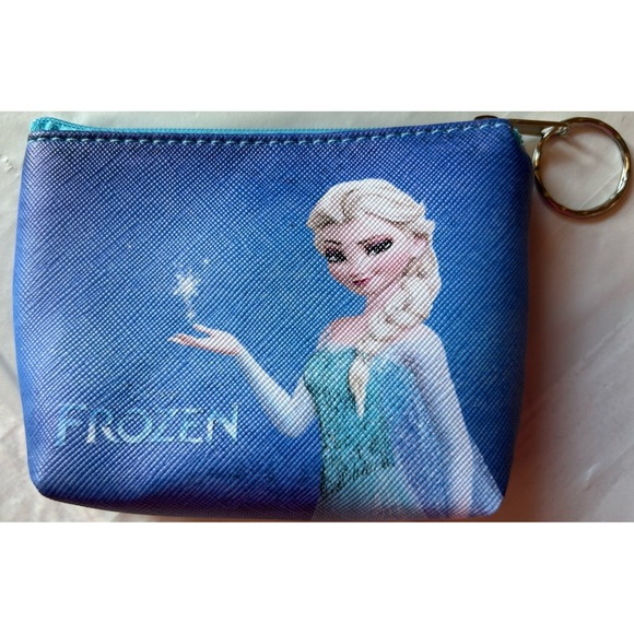 DISNEY Princess Elsa- Frozen Blue Fancy‎ Nightgown & Coin Pouch 3T Dress Up NWT - Picture 5 of 6